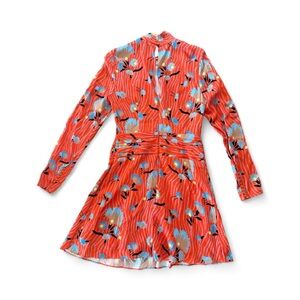 Self-Portrait Orange Floral Dress